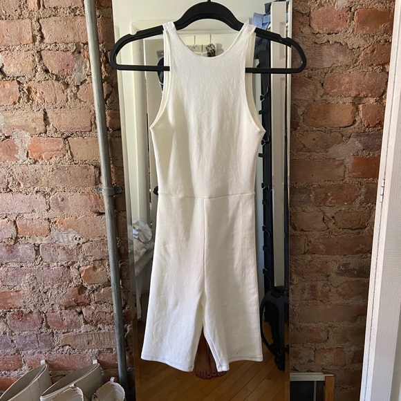 Inamorata Sunset Ribbed Romper -White XS - Picture 4 of 9